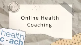 Online Health Coaching