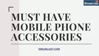 Buy Phone Accessories Online At Big Discounts - Dreamloot