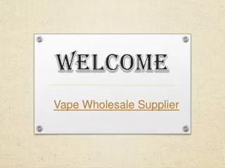welcome