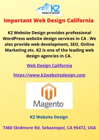 important web design california