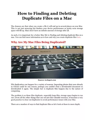 how to finding and deleting duplicate files