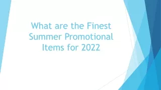 Get Summer Promotional Products at Wholesale