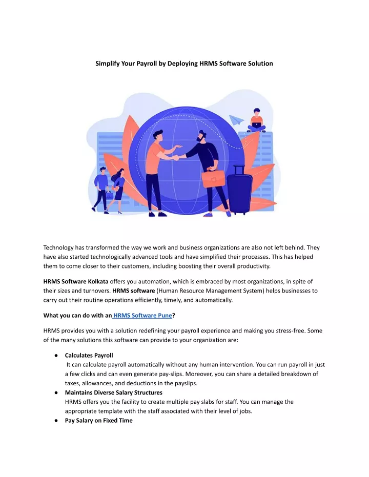 simplify your payroll by deploying hrms software