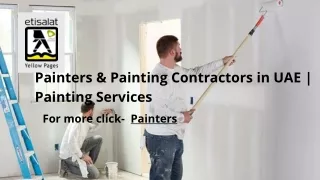 Painters & Painting Contractors in UAE | Painting Services