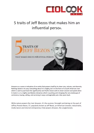 5 traits of jeff bezos that makes