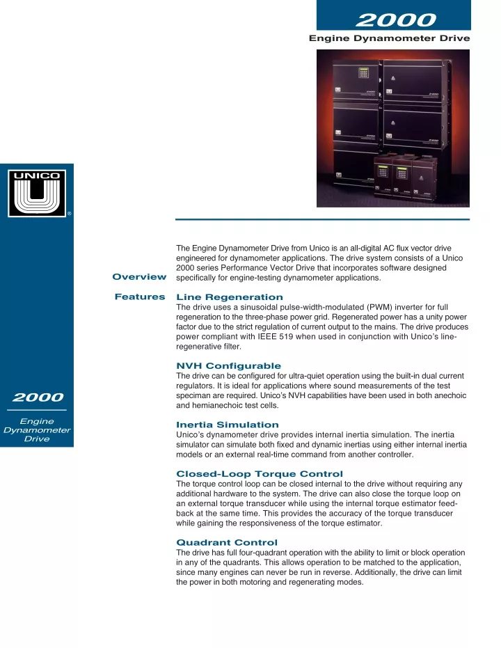 engine dynamometer drive 2000