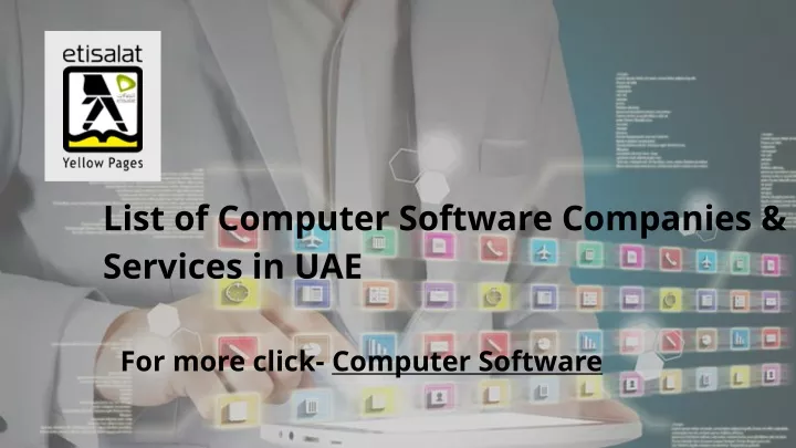 list of computer software companies services