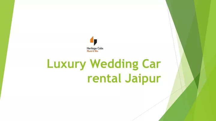 luxury wedding car rental jaipur