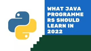 what java programme rs should learn in 2022