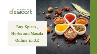 Buy Spices , Herbs and Masala Online in UK