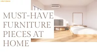 MUST-HAVE FURNITURE PIECES AT HOME