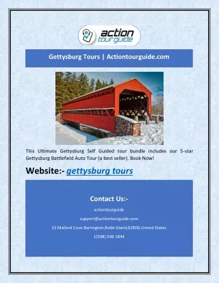gettysburg tours actiontourguide com
