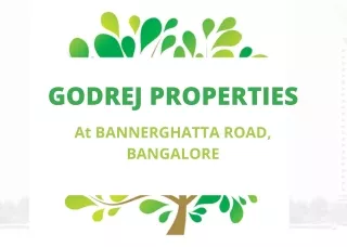 Godrej Bannerghatta Road Bengaluru - New Launch Flats In Bangalore