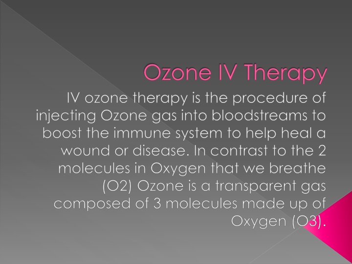 ozone iv therapy