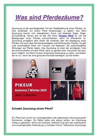 was sind pferdez ume