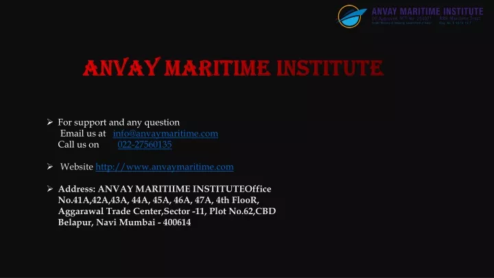 anvay maritime institute