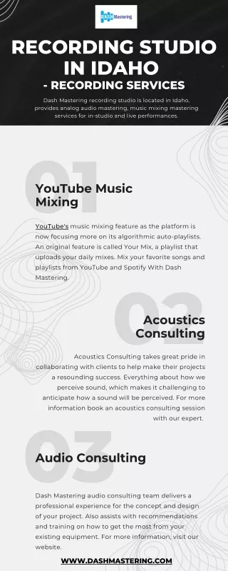 Recording Studio in Idaho - Recording Services