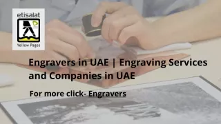 Engravers in UAE | Engraving Services and Companies in UAE
