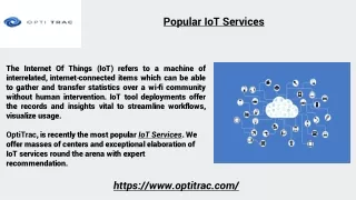 popular iot services