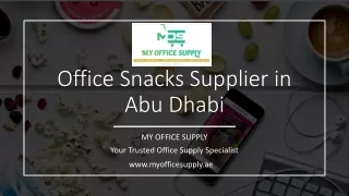 Office Snacks Supplier in Abu Dhabi