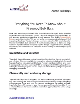 auzzie bulk bags