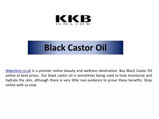 black castor oil