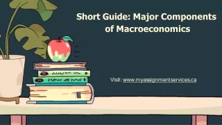 short guide major components of macroeconomics
