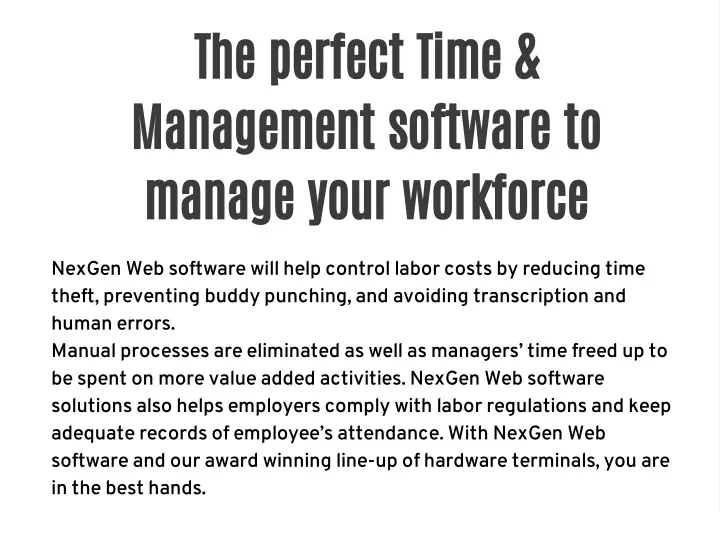 the perfect time management software to manage