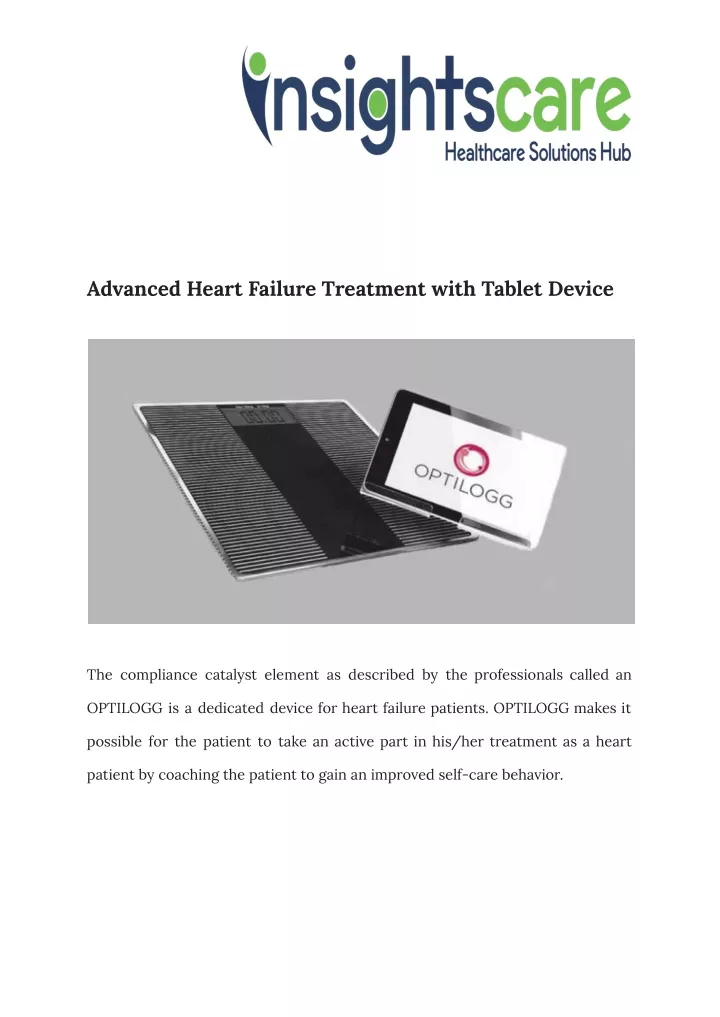 advanced heart failure treatment with tablet