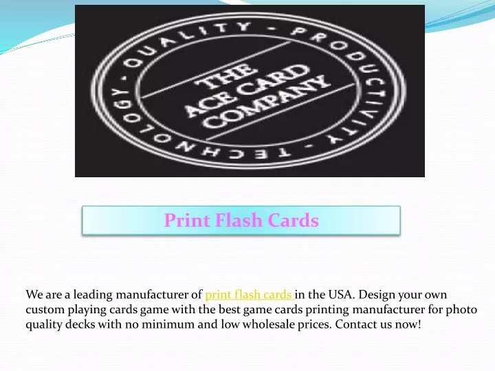 print flash cards