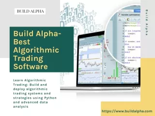 Build Alpha- Best Algorithmic Trading Software