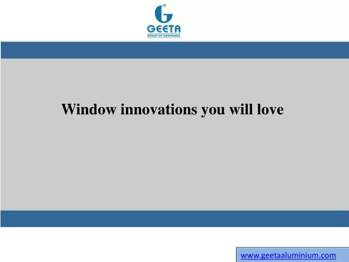 window innovations you will love