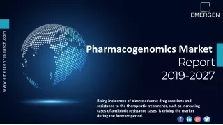 pharmacogenomics market report 2019 2027