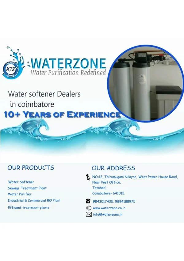 Water Purifier and Water softener dealers in coimbatore - Water Zone