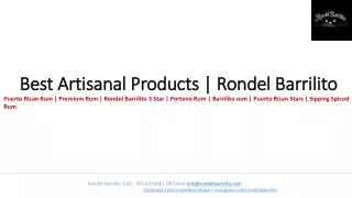 Best artisanal Products  Rondel Barilito