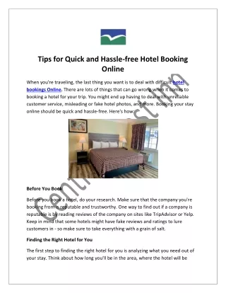 #1 Hotel bookings Online