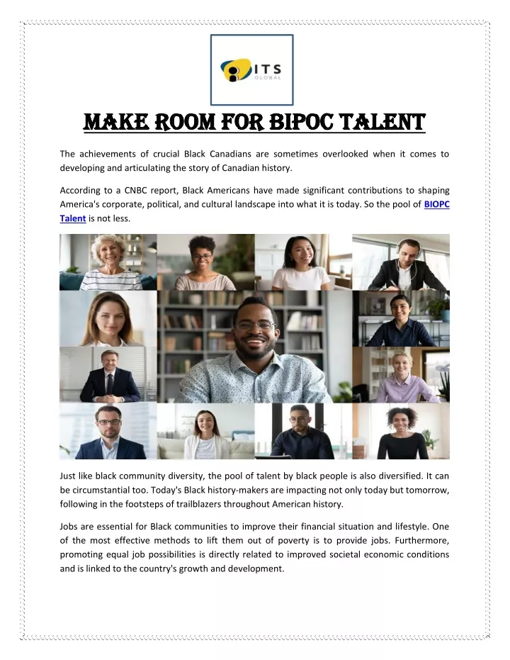 make room for bipoc talent make room for bipoc