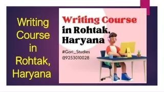 writing course in rohtak haryana