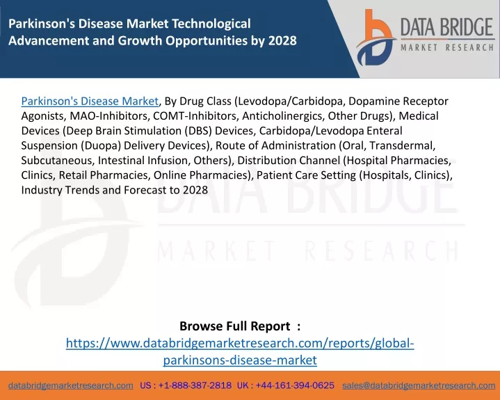 parkinson s disease market technological