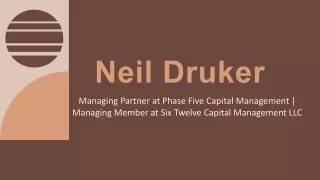 Neil Druker - Remarkably Capable Expert From Boston, MA