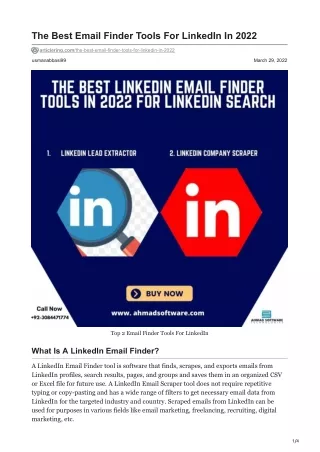 the best email finder tools for linkedin in 2022