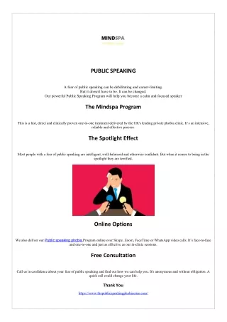 public speaking