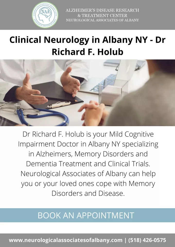 clinical neurology in albany ny dr richard f holub