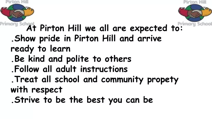 at pirton hill we all are expected to show pride