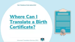 the translation industry