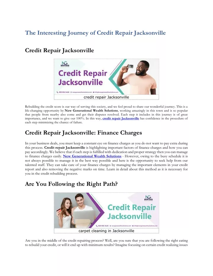 the interesting journey of credit repair