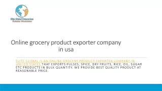 best online grocery product exporter company in usa