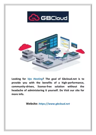 Vps Hosting | Gbcloud.net