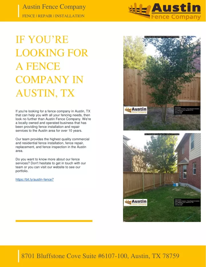 austin fence company fence repair installation