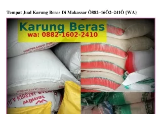 Tempat Jual Karung Beras Di Makassar Ö882–I6Ö2–24IÖ{WA}